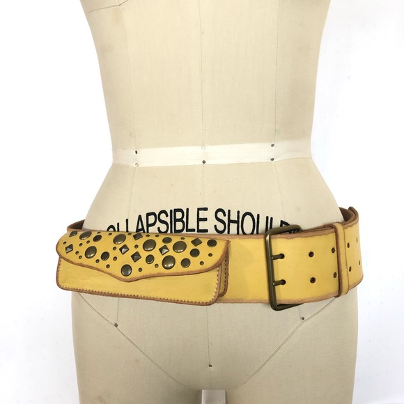 Linea Pelle Accessories - LINEA PELLE 💯%real leather BELT W/Patch Pocket